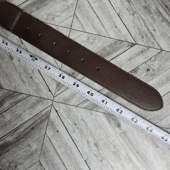 Studded 3 Strand Brown Leather Belt Womens M Country Western Rodeo Bling - Picture 11 of 11